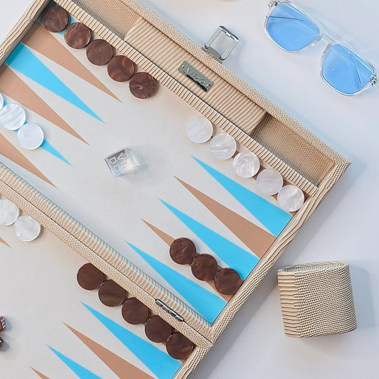 Backgammon Lézard Sable - Medium - VIDO France
