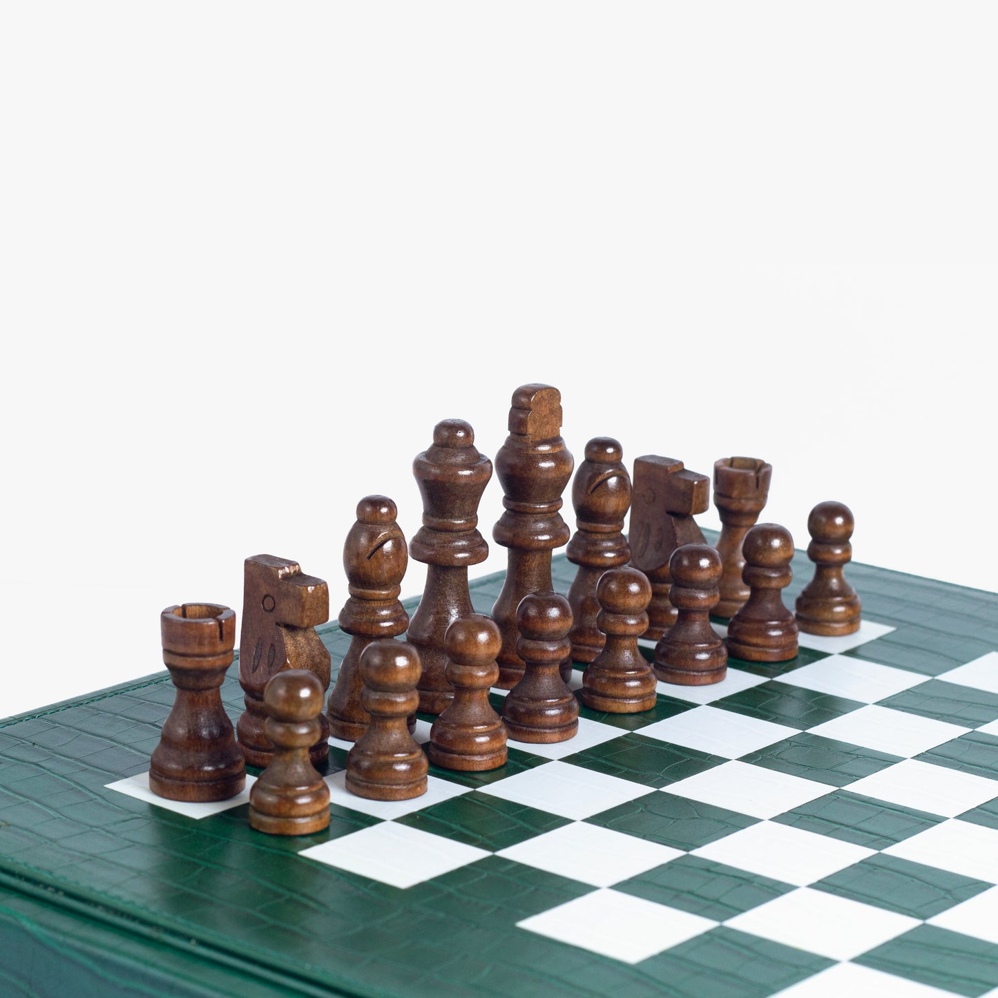 Jeu d'Échecs Vert Forêt Alligator
