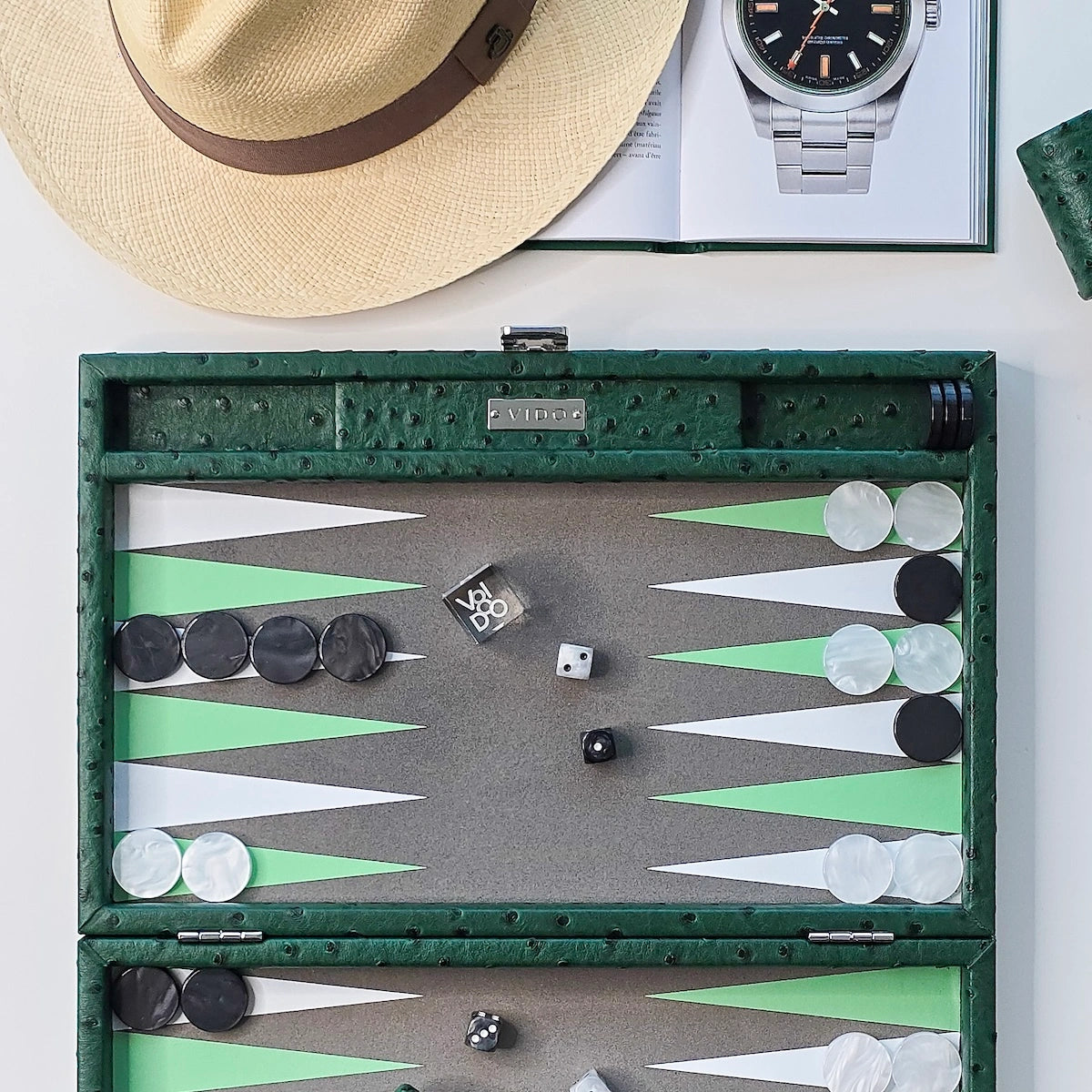 Backgammon Autruche Forêt - Medium