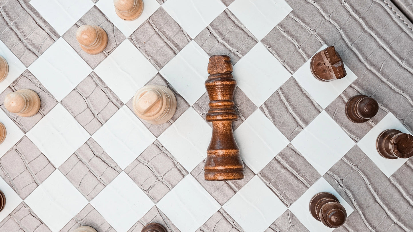 Jeu d'Échecs Alligator Gris Souris - VIDO France