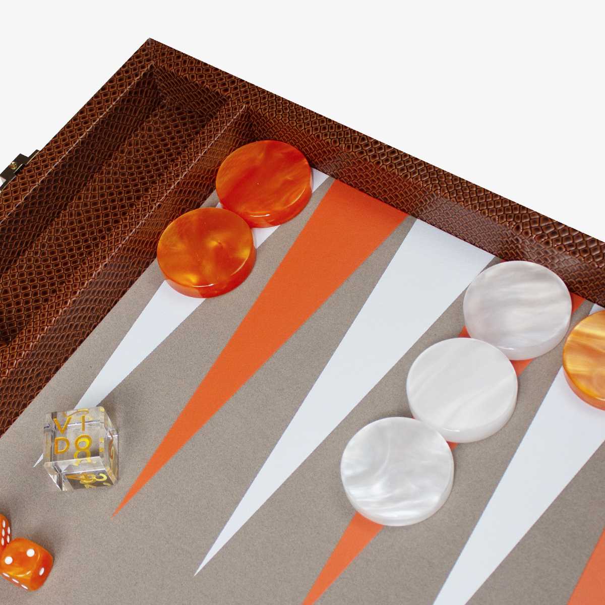 Backgammon Serpent Marron - Large