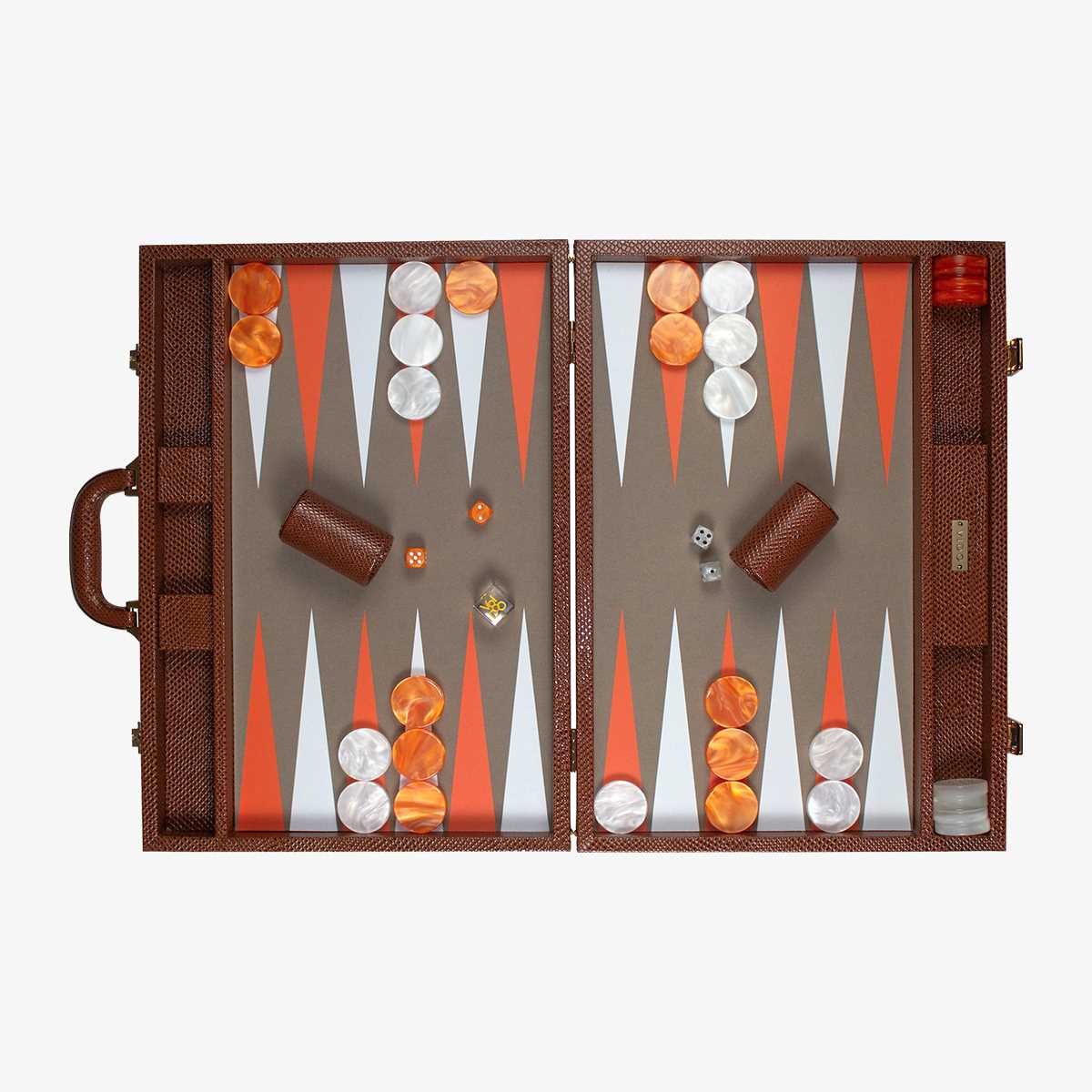 Backgammon Serpent Marron - Large