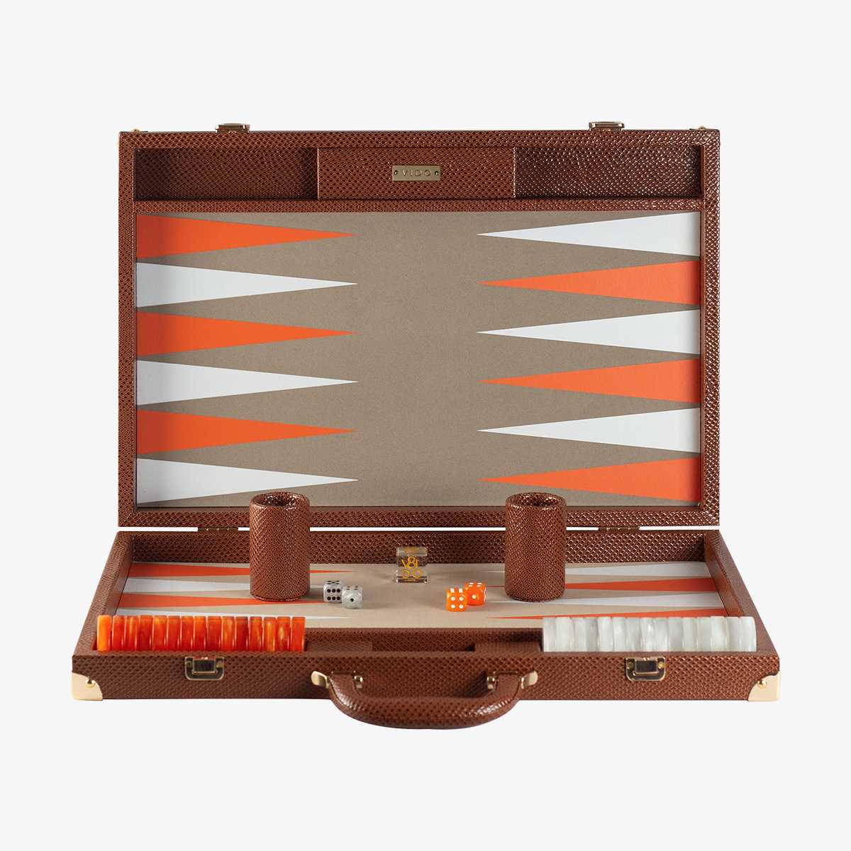 Backgammon Serpent Marron - Large