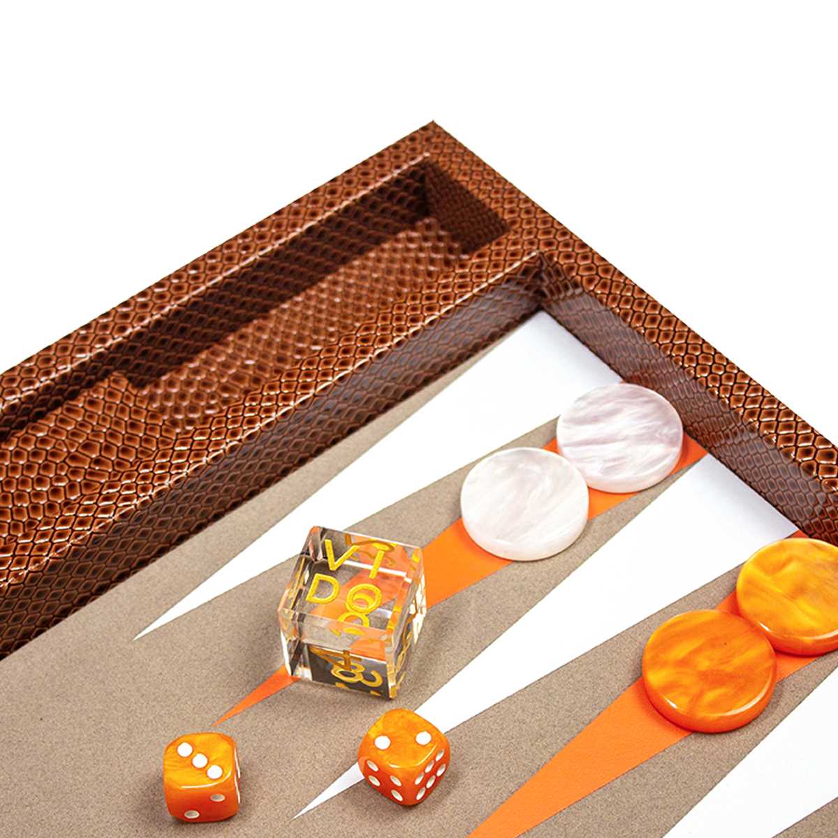 Backgammon Serpent Marron - Medium