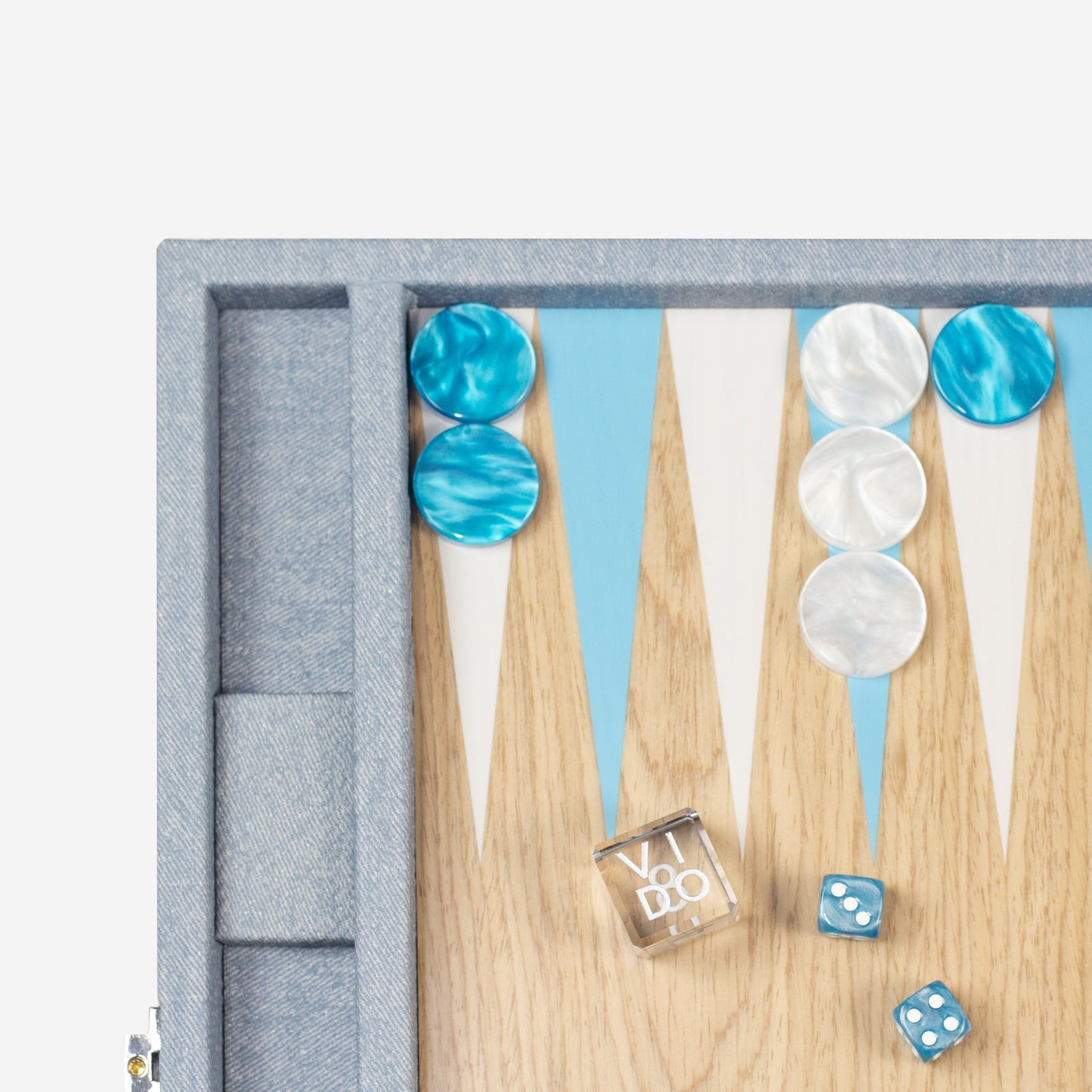 Backgammon Bois - Jean Bleu