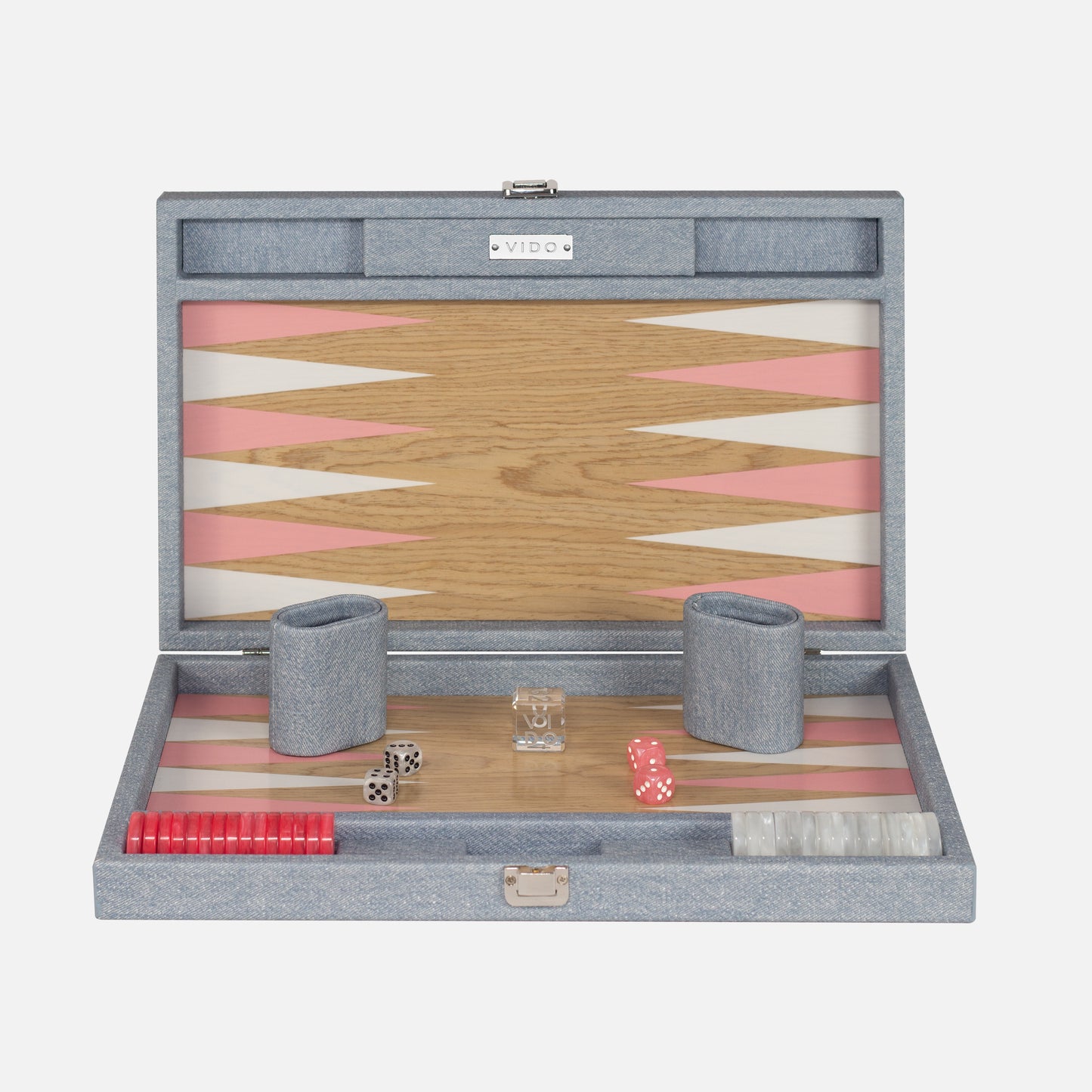 Backgammon Bois - Jean Bleu & Rose