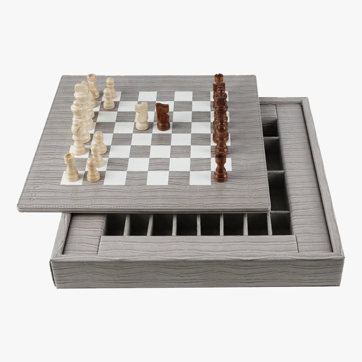 Jeu d'Échecs Alligator Gris Souris - VIDO France