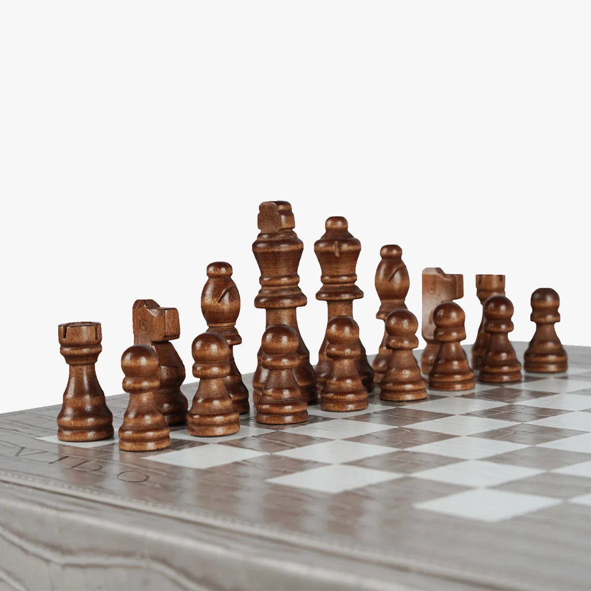 Jeu d'Échecs Alligator Gris Souris - VIDO France