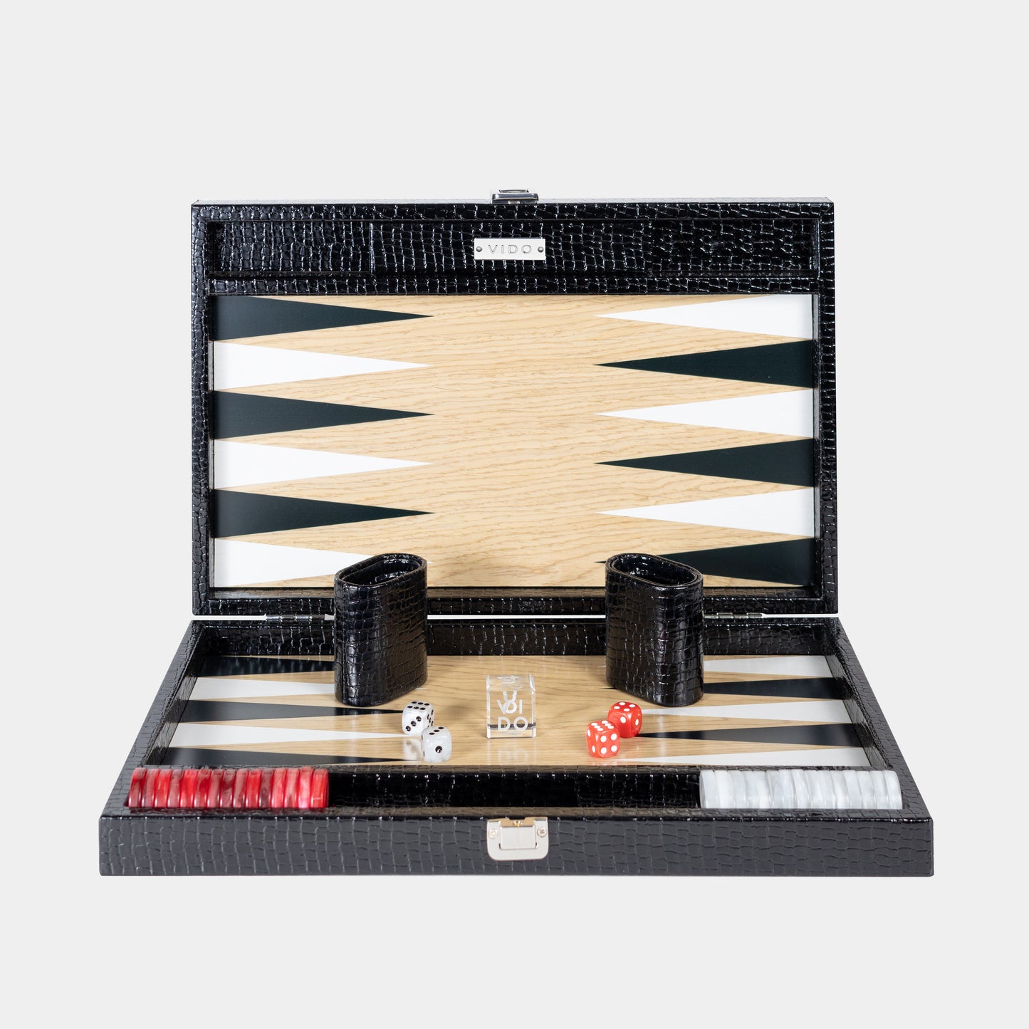 Backgammon Bois - Noir Alligator