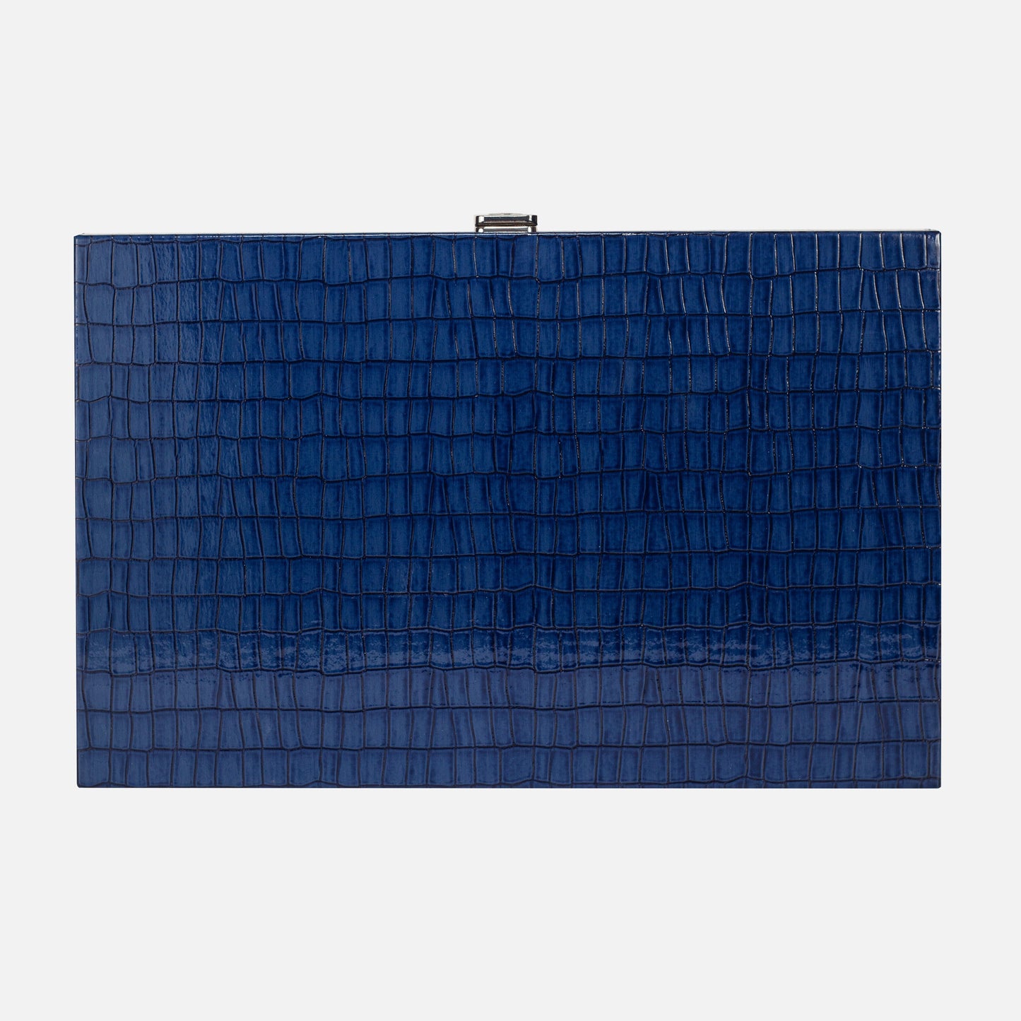 Backgammon Bois - Bleu Marine Crocodile