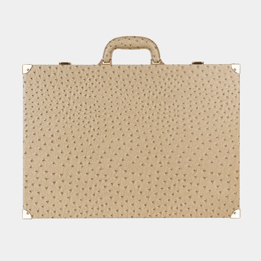 Backgammon Beige Autruche - Large