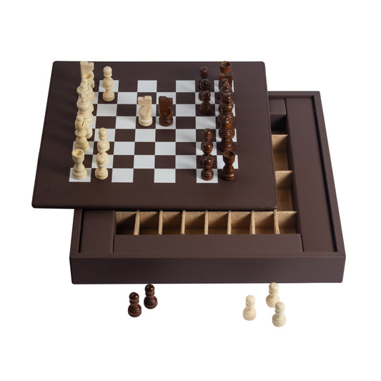Jeu d'Échecs Brun Noyer