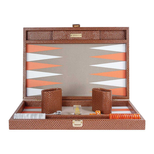 Backgammon Serpent Marron - Medium - VIDO France