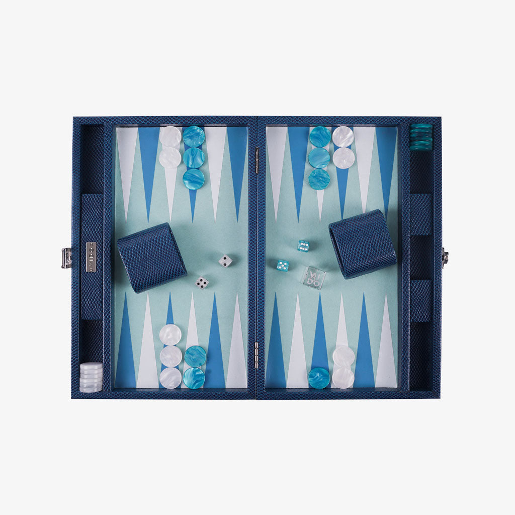 Backgammon Serpent Saphir - Medium - VIDO France
