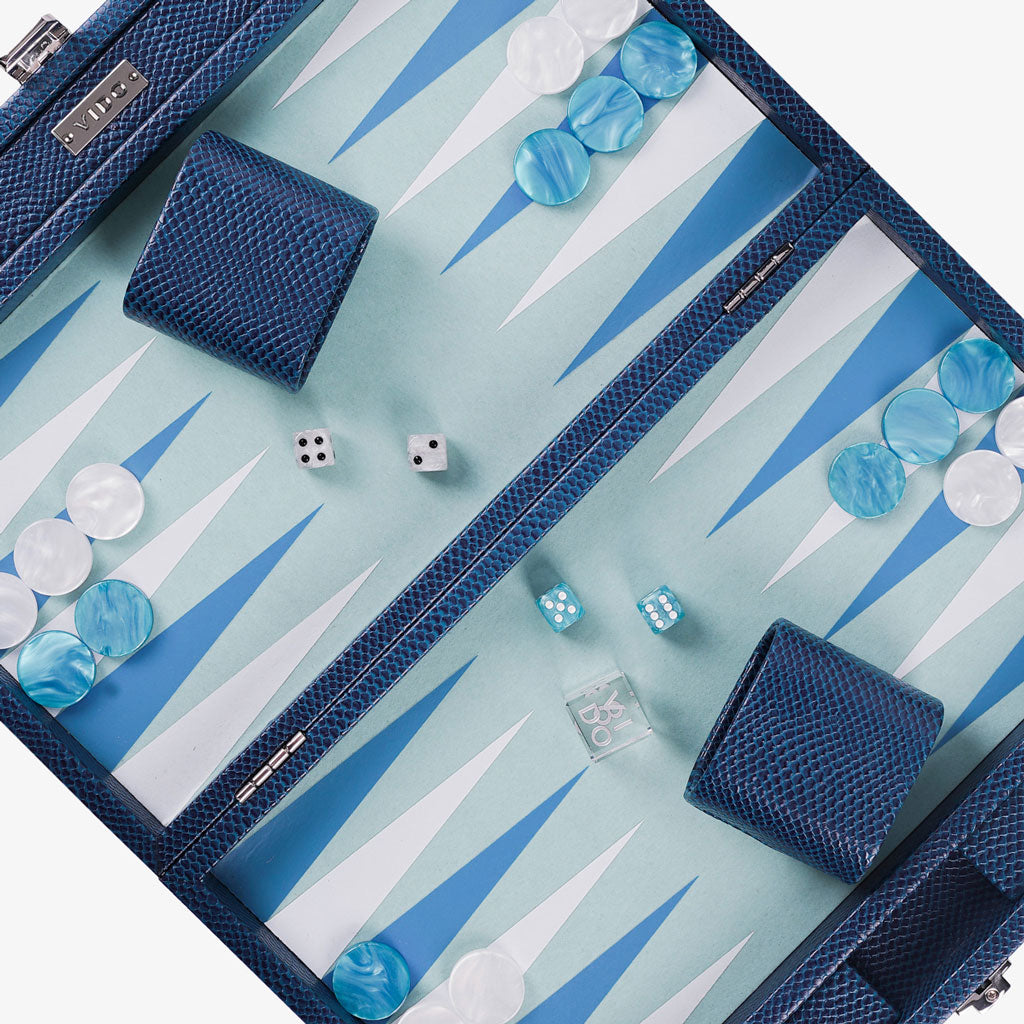 Backgammon Serpent Saphir - Medium - VIDO France