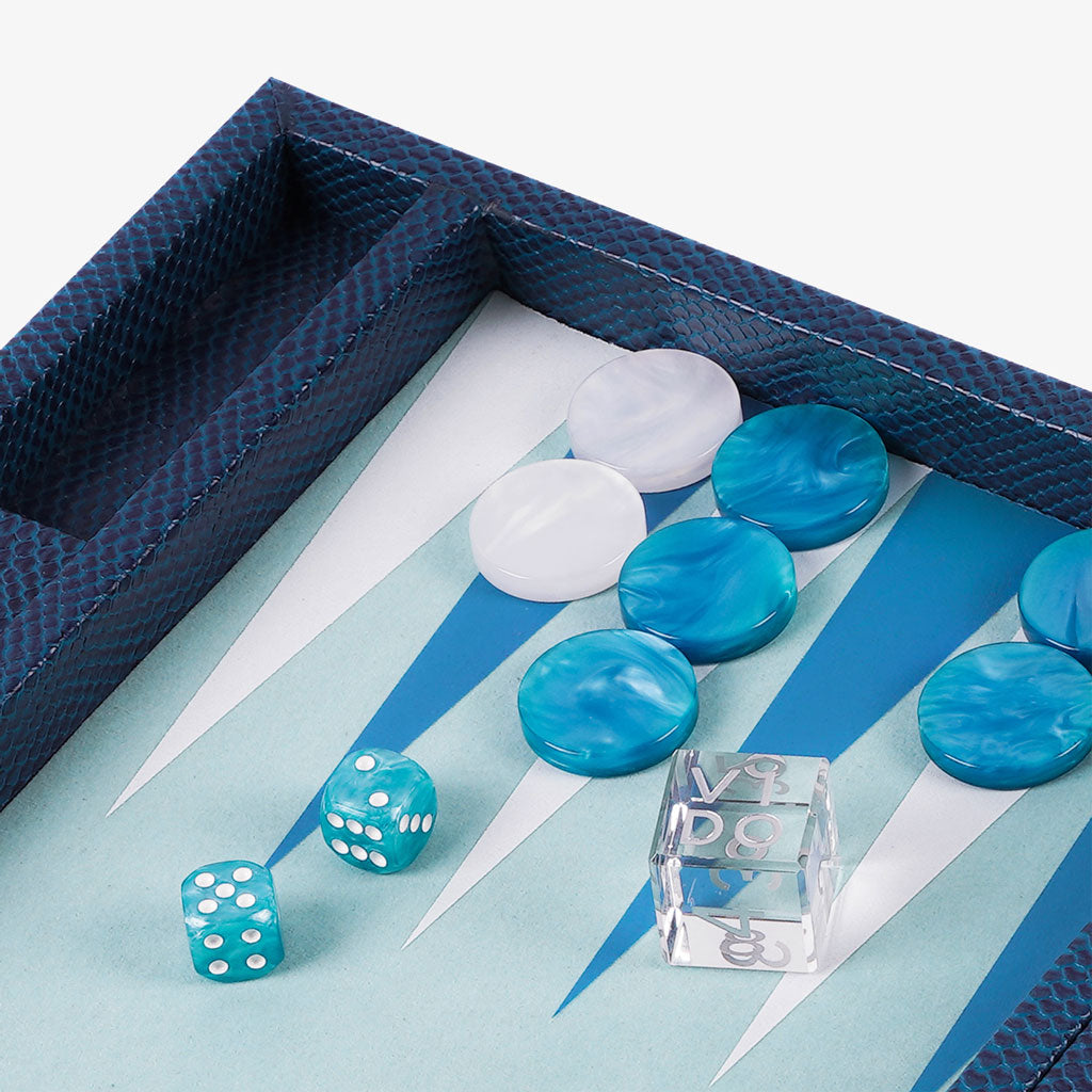 Backgammon Serpent Saphir - Medium - VIDO France