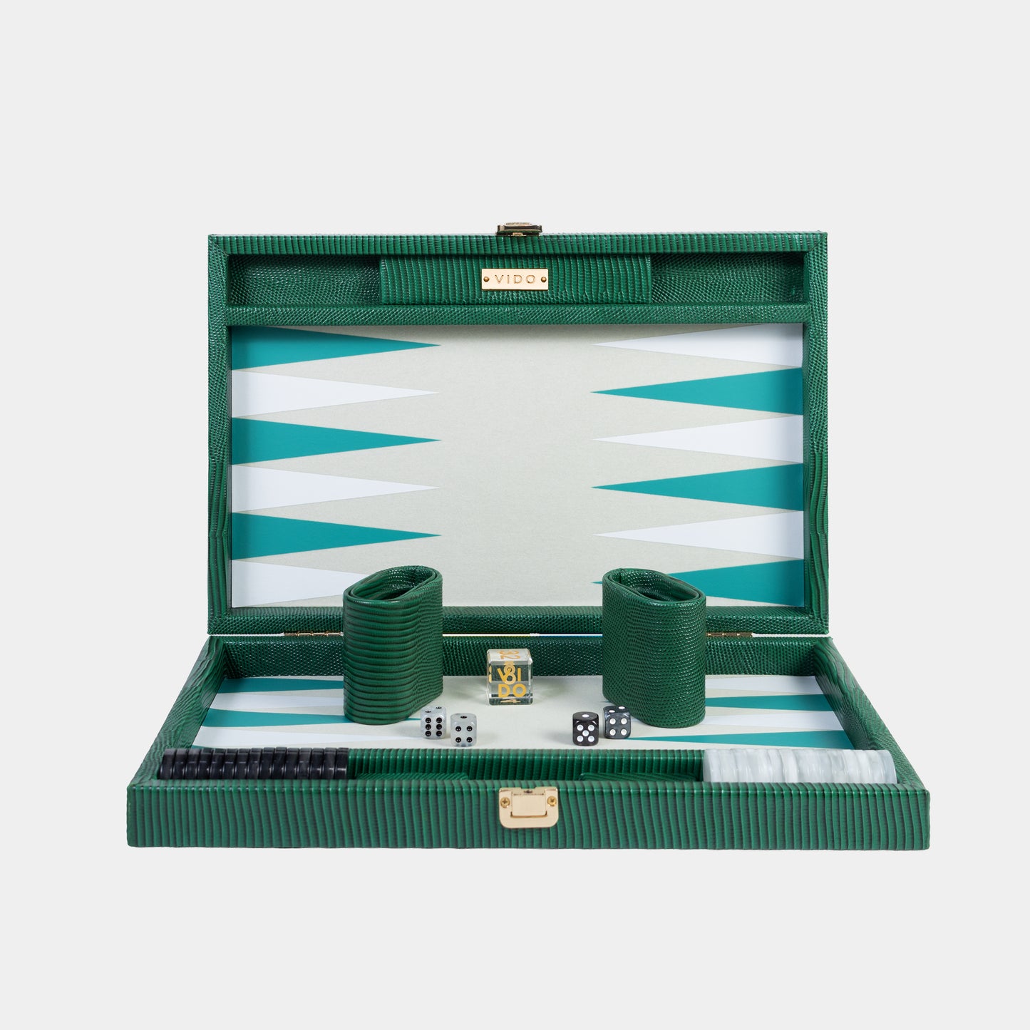 Backgammon Vert Bouteille Lézard - Medium