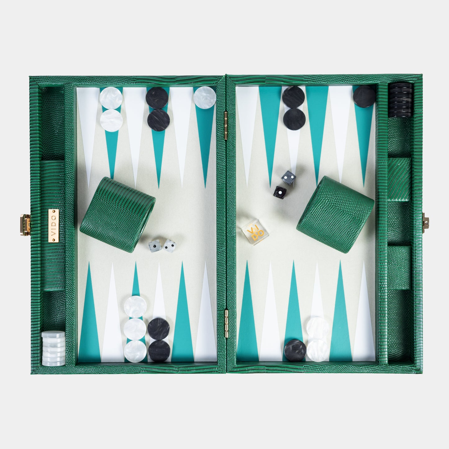 Backgammon Vert Bouteille Lézard - Medium