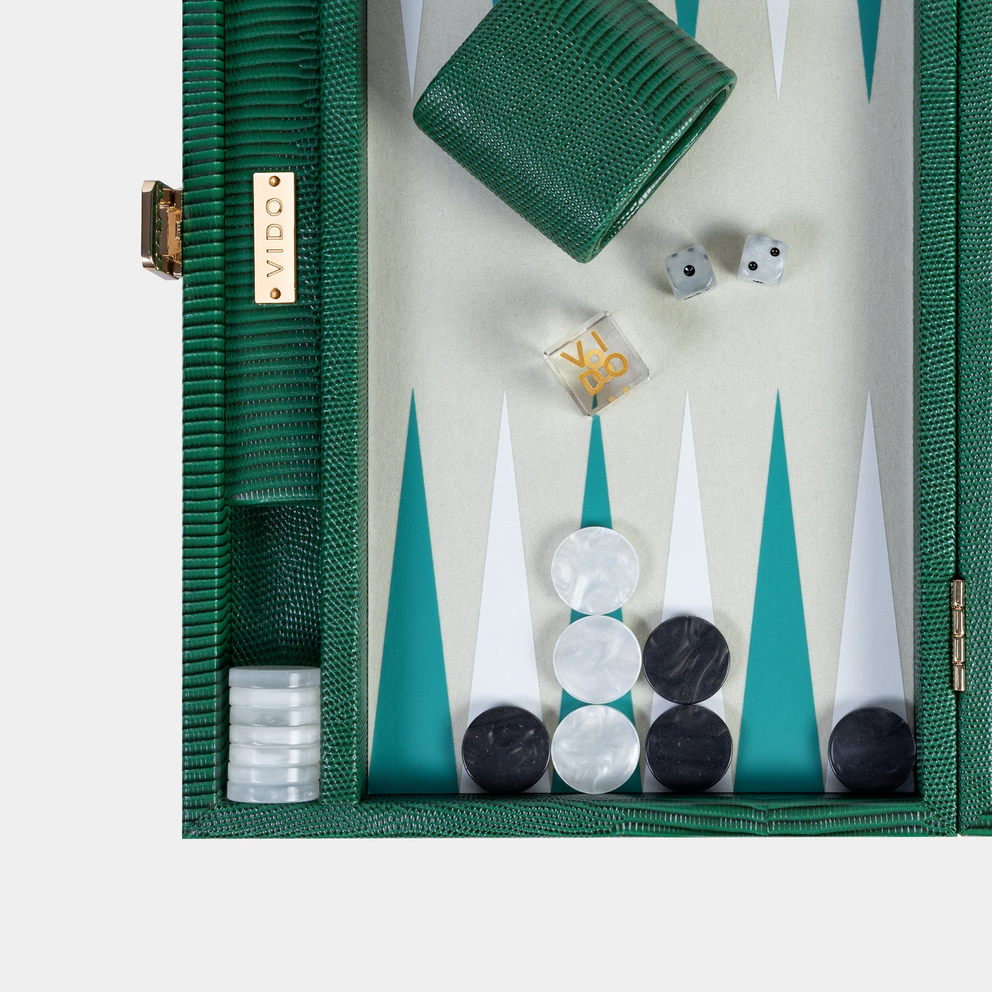 Backgammon Vert Bouteille Lézard - Medium