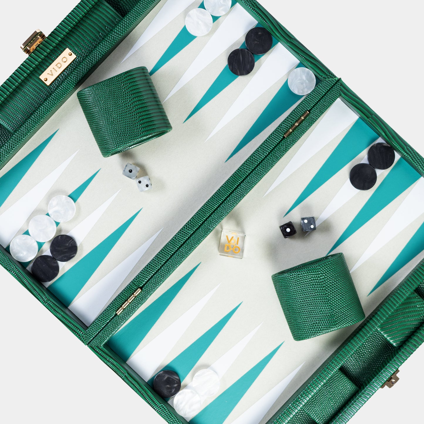 Backgammon Vert Bouteille Lézard - Medium