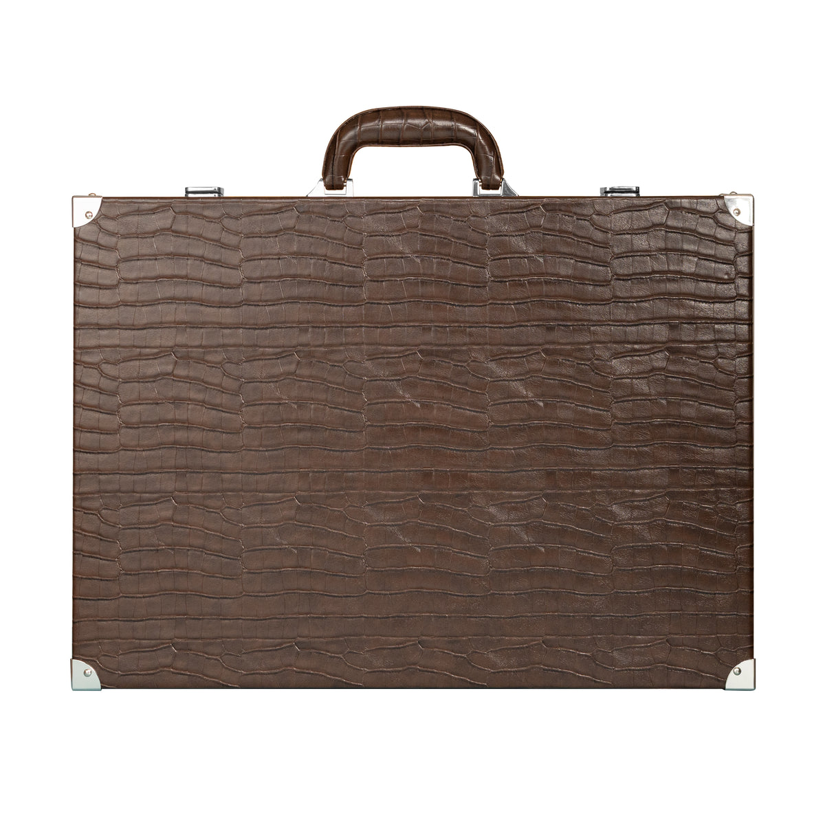 Backgammon Crocodile Marron Foncé - Large