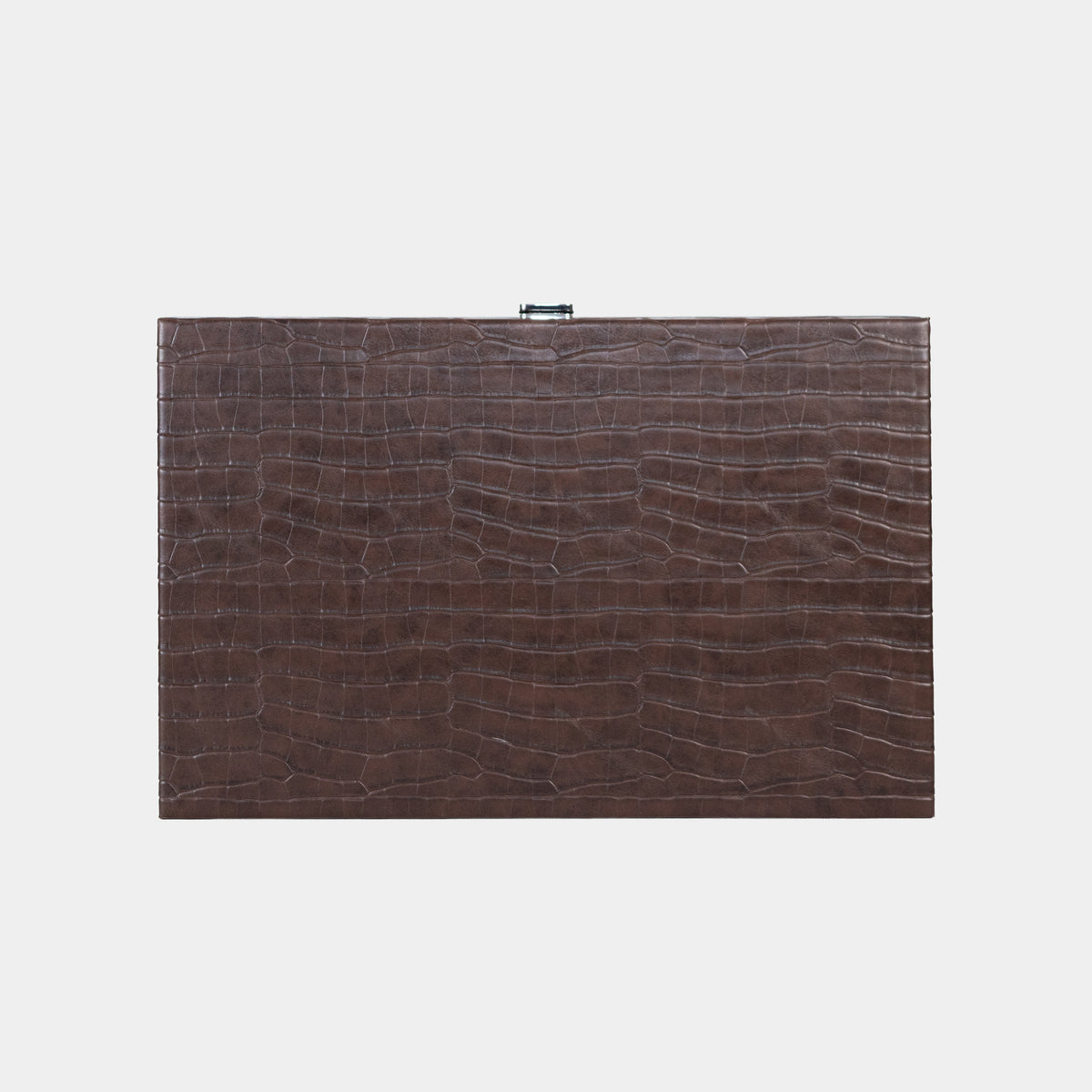 Backgammon Crocodile Marron Foncé - Medium