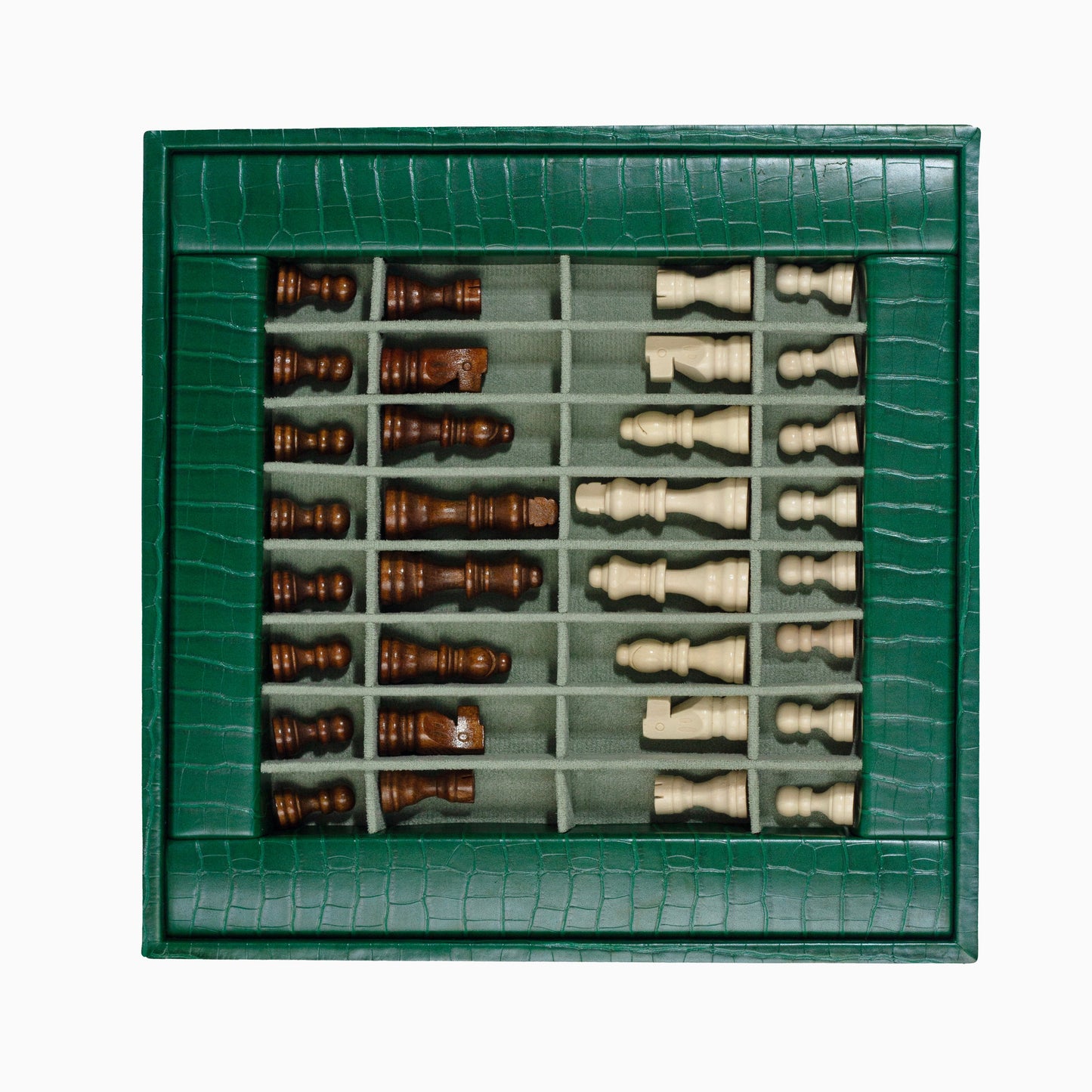 Jeu d'Échecs Vert Forêt Alligator