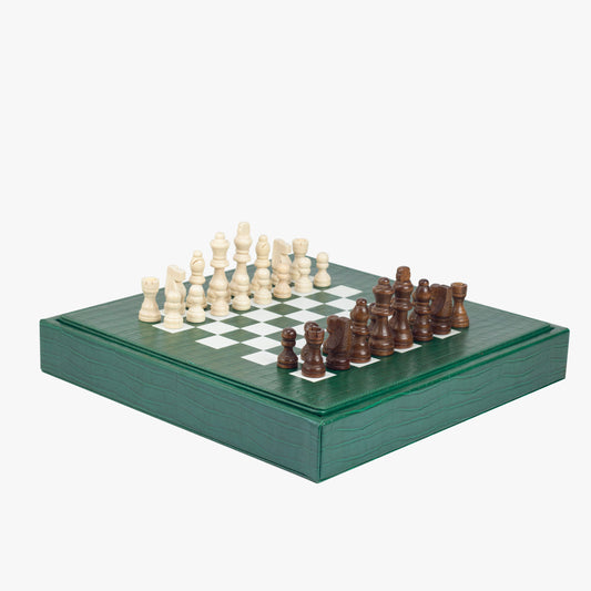 Jeu d'Échecs Vert Forêt Alligator