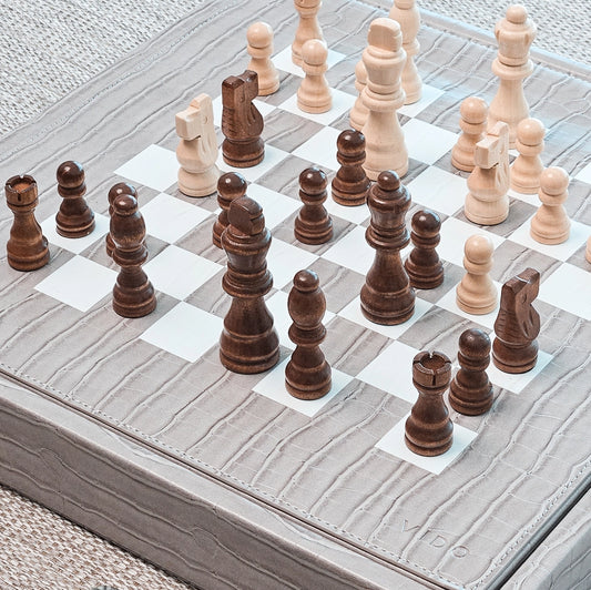 Jeu d'Échecs Alligator Gris Souris - VIDO France