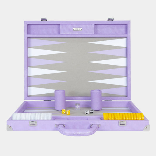 Backgammon Lilas Lézard - Large