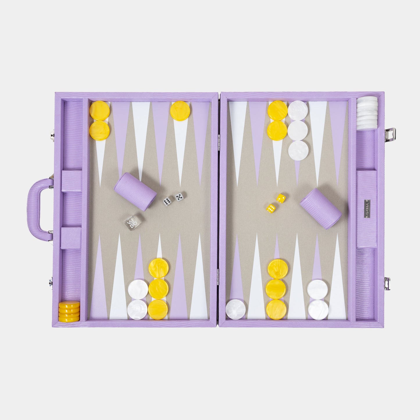 Backgammon Lilas Lézard - Large