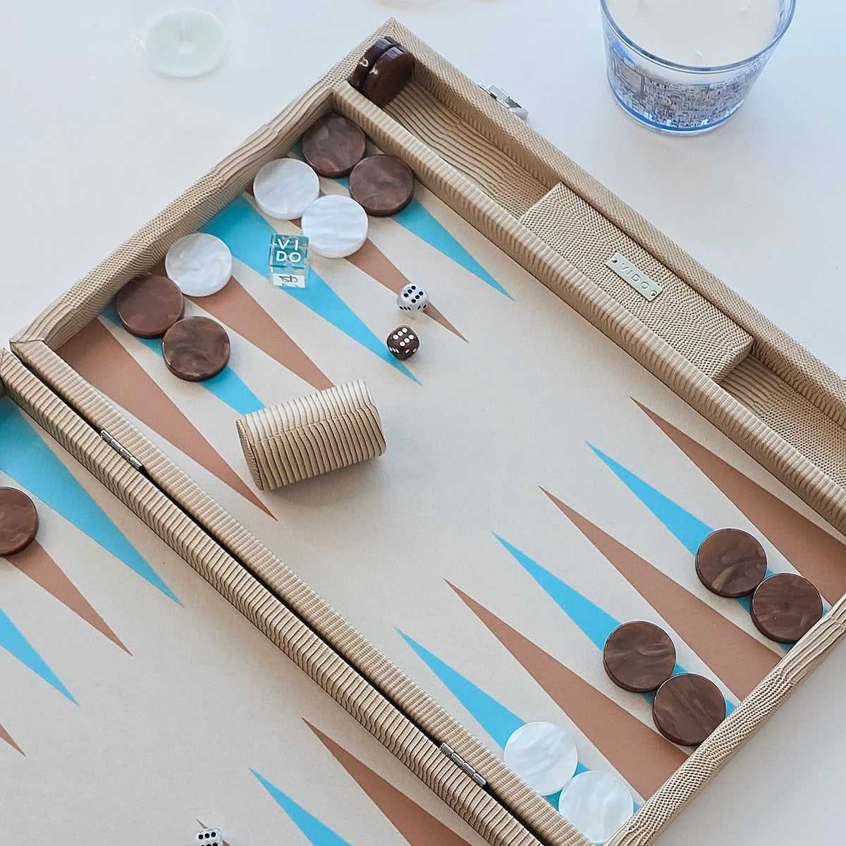 Backgammon Lézard Sable - Large