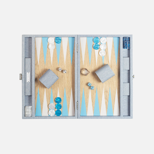 Backgammon Bois - Jean Bleu