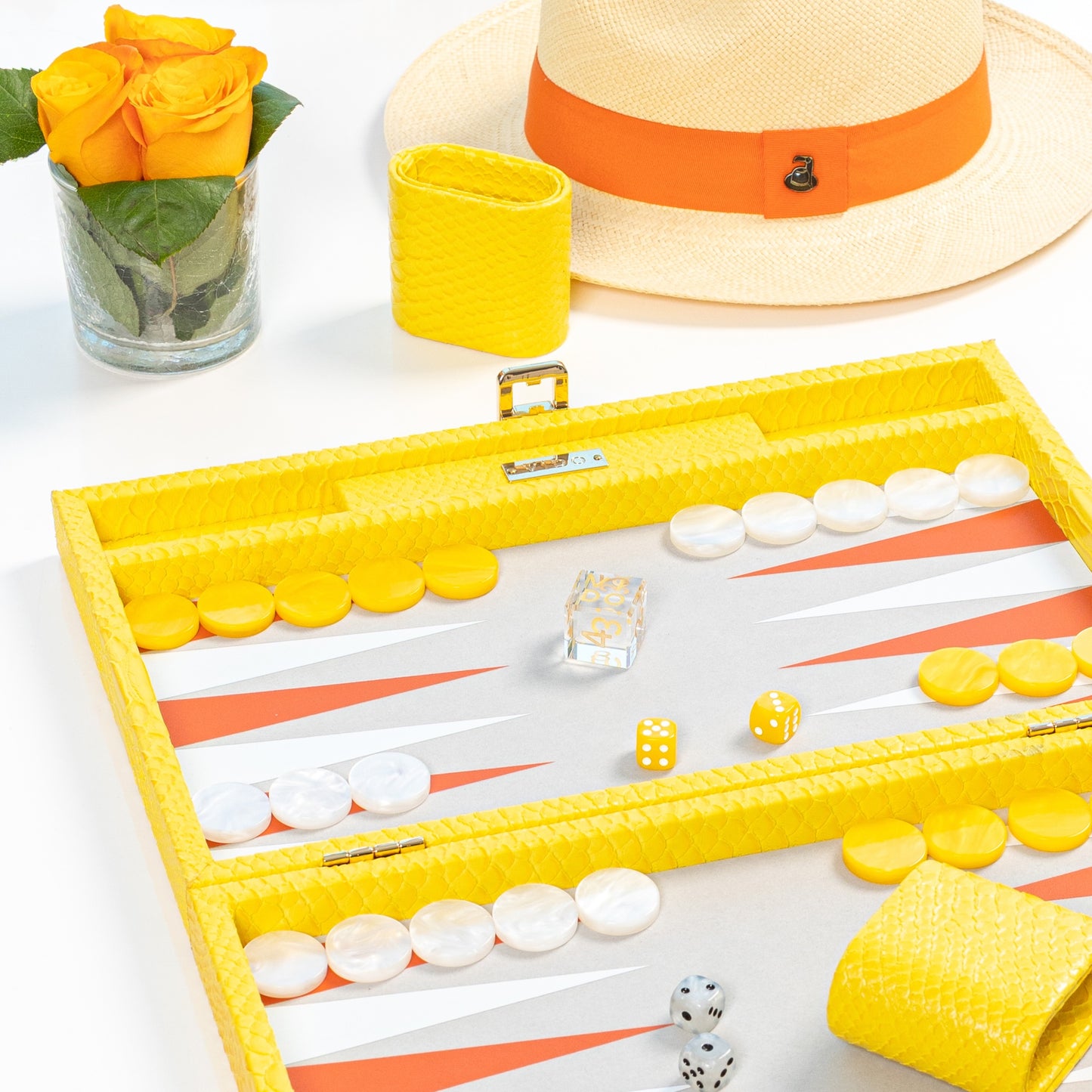 Backgammon Jaune Serpent - Medium
