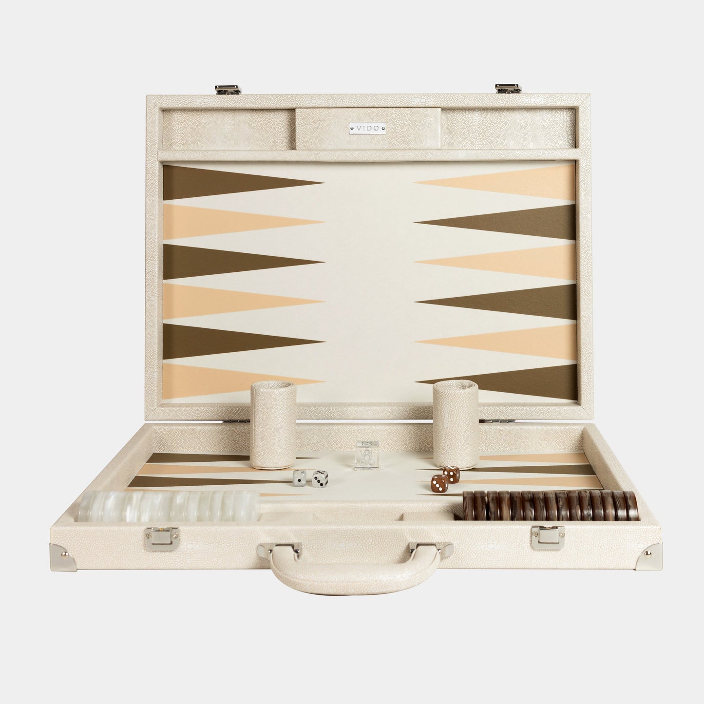 Backgammon Beige Galuchat Large