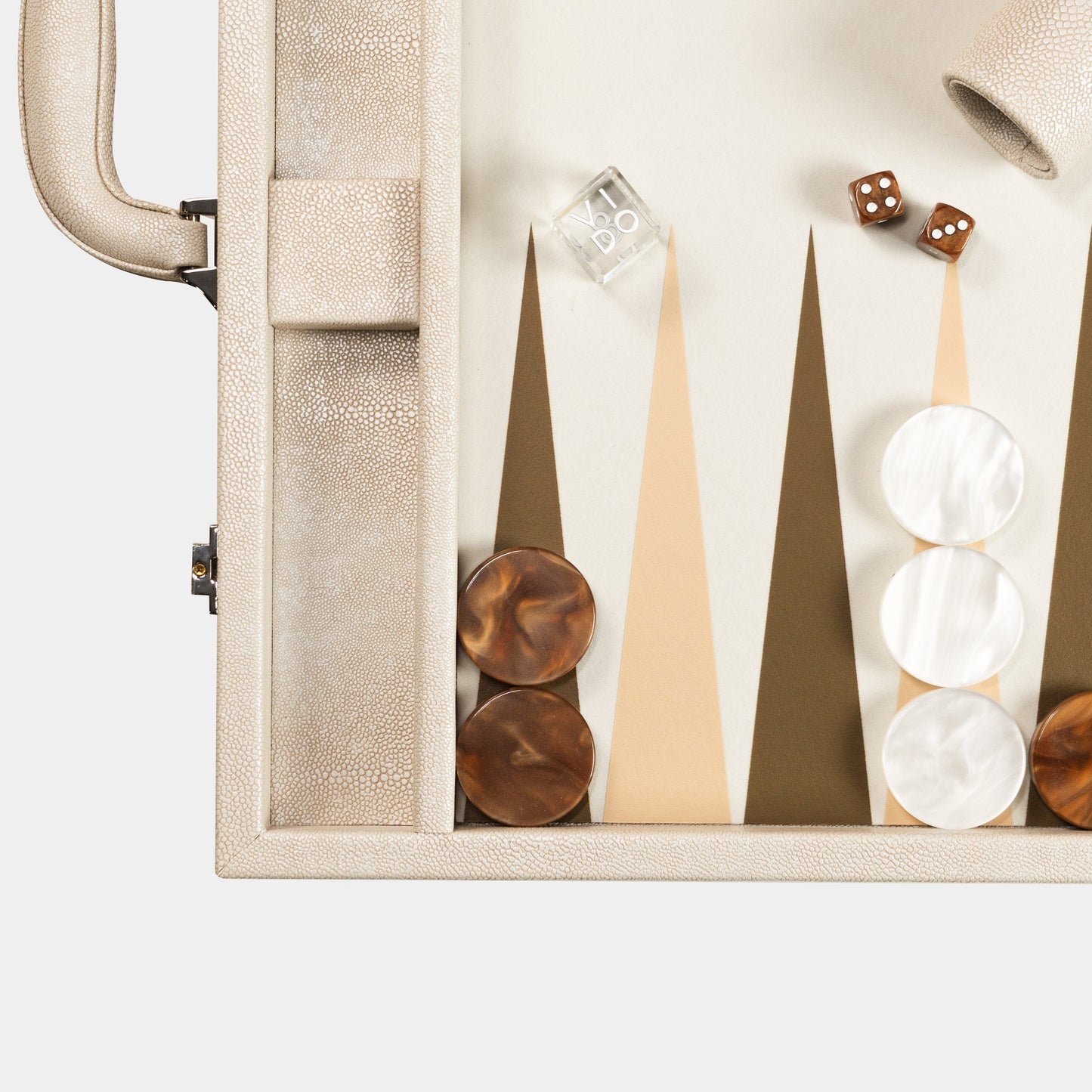 Backgammon Beige Galuchat Large