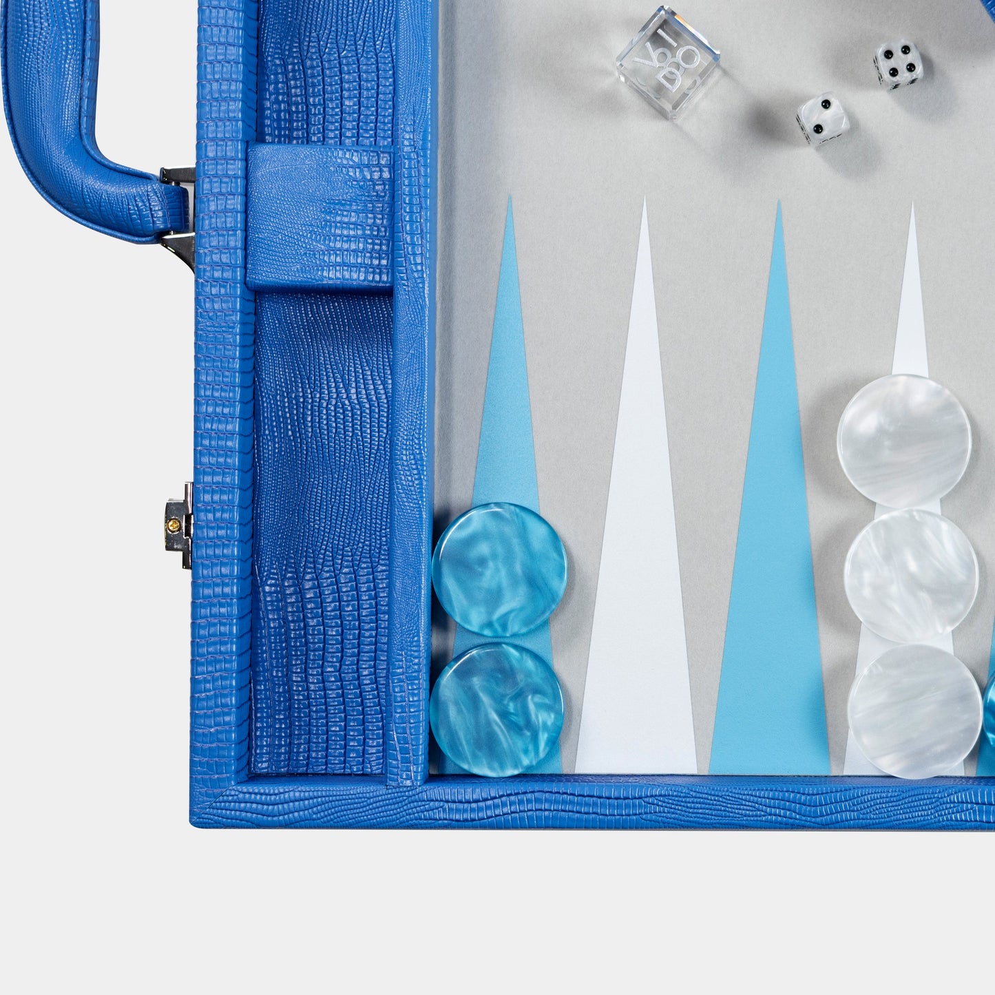 Backgammon Bleu Royal Lézard Large