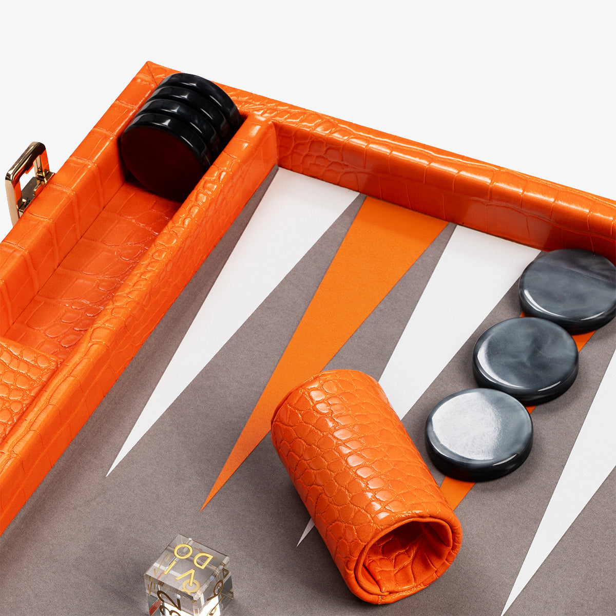 Backgammon Alligator Tangelo - Large