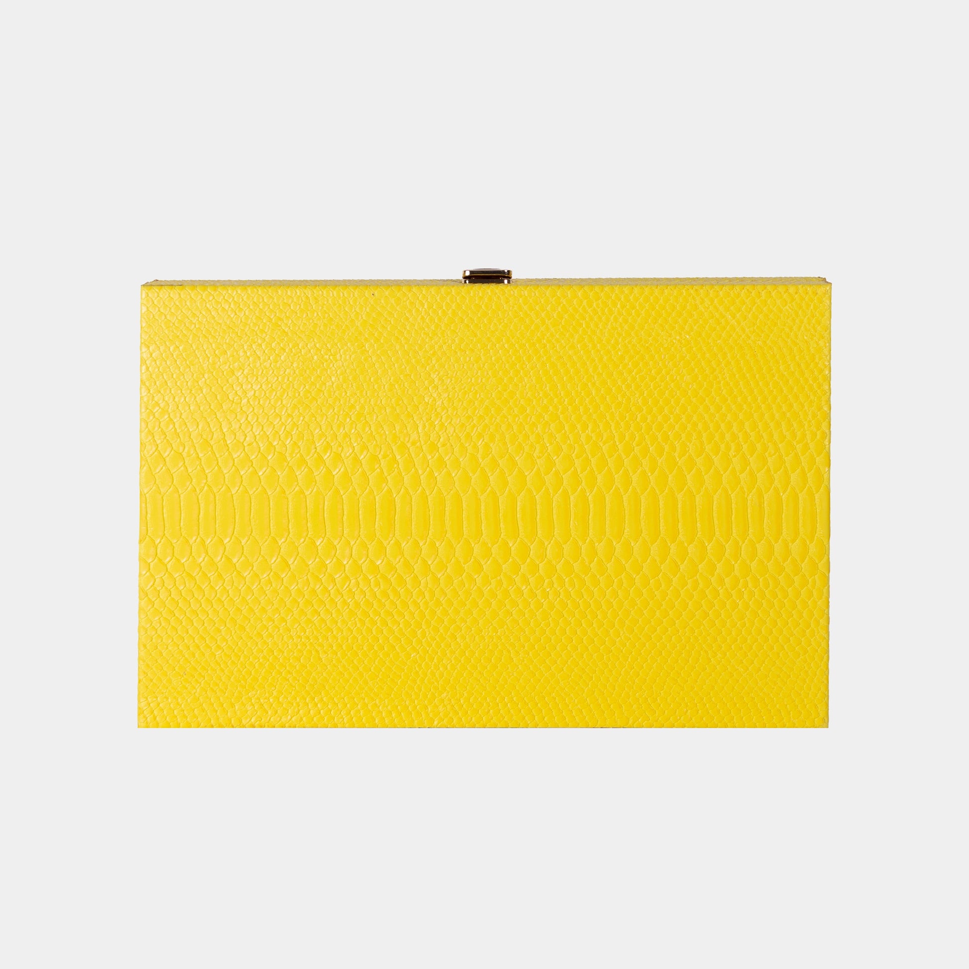 Yellow backgammon board with textured snake pattern on a light gray background by VIDO