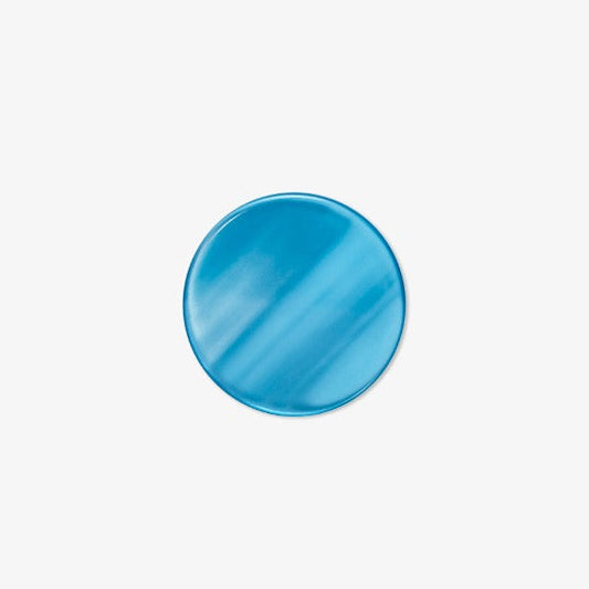 Pion de Backgammon bleu en rŽsine nacrŽe 29mm