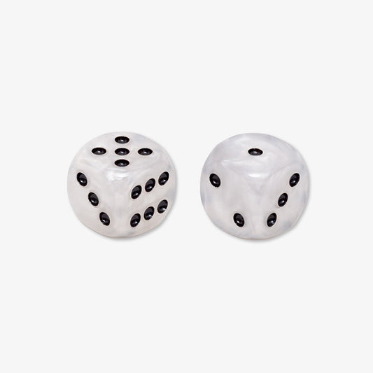 Dés Blancs 15mm x2 - VIDO France
