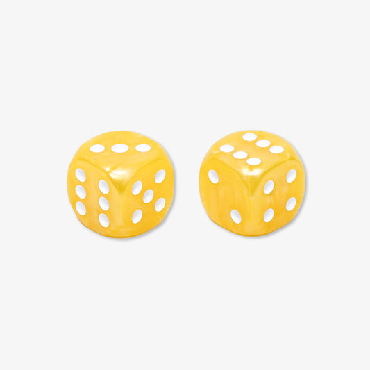 DŽ nacrŽ jaune pour backgammon en rŽsine 15 mm