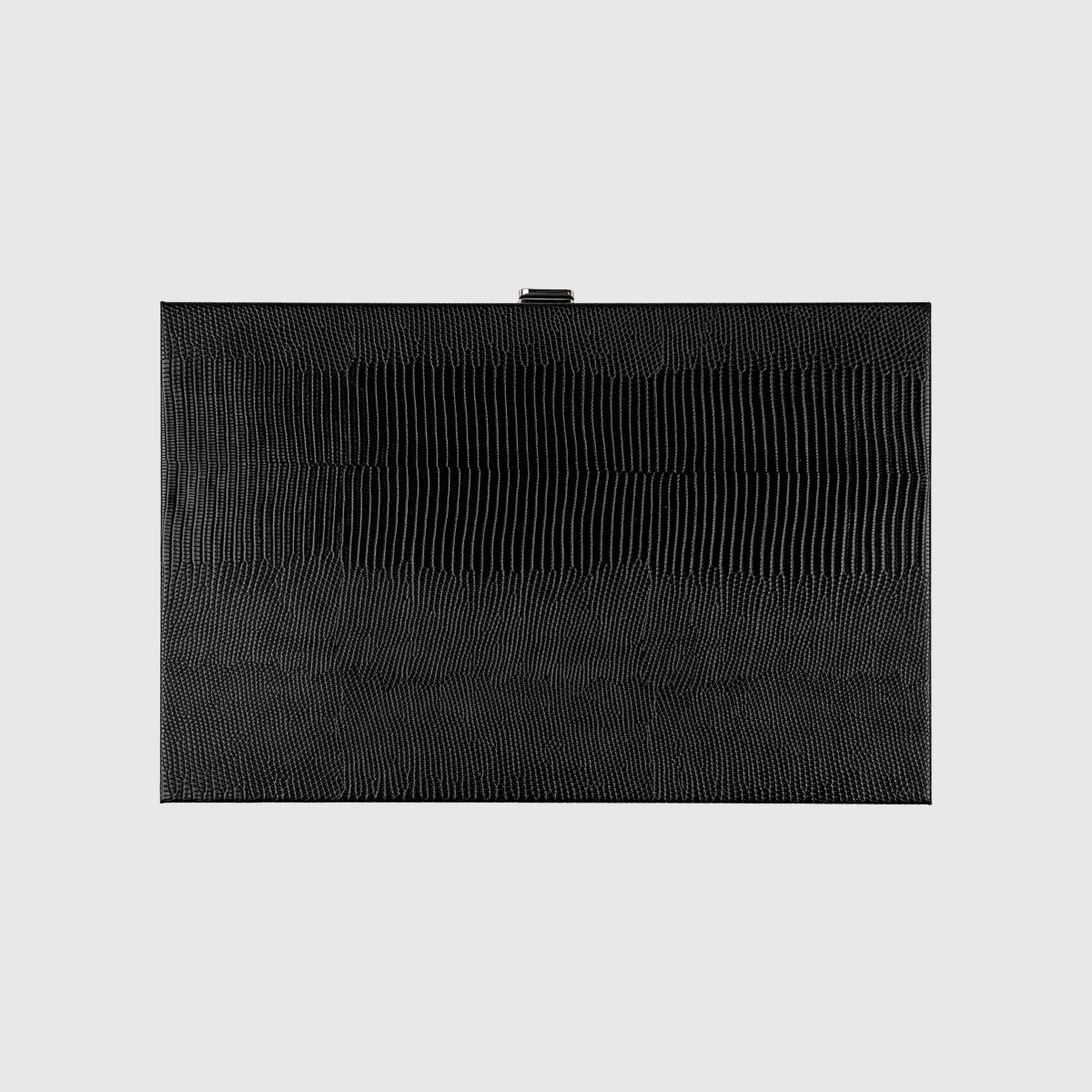 Backgammon Lézard Noir de Jais - Medium