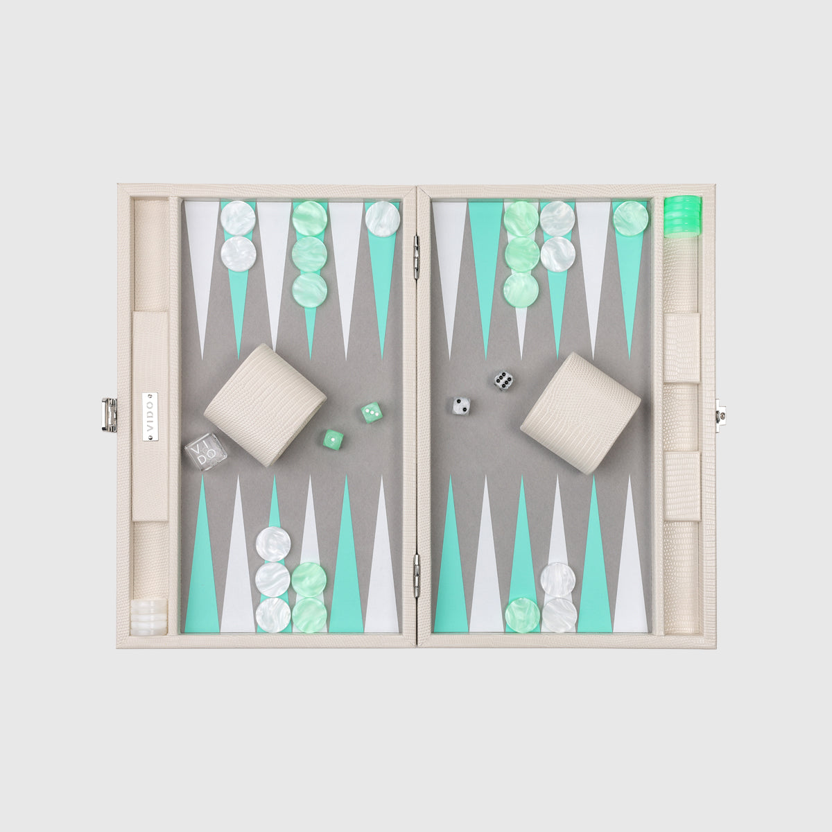 Backgammon Lézard Perle - Medium